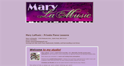 Desktop Screenshot of marylamusic.com