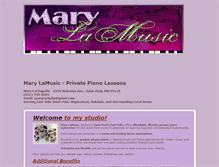Tablet Screenshot of marylamusic.com